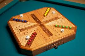 Inlaid Wooden Maple And Walnut Aggravation Board Wooden Game Table Wooden Board Games Wooden Games