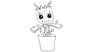 The beautiful thing about comic books is that the artists are. How To Draw Groot Baby Groot My How To Draw
