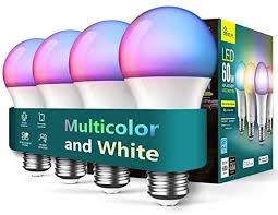Treatlife Smart Bulb 4 Pack Music Sync Color Changing Light Bulb Works With Alexa Google Assistant A Color Changing Light Bulb Smart Light Bulbs Smart Bulb