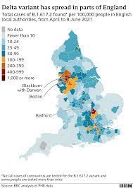 In less than a month the strain has become dominant in almost every authority in england, making up at least half of the infections there. Covid Which Areas Are Being Surge Tested For Variants Bbc News