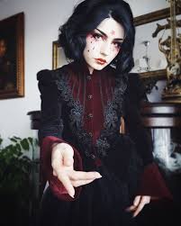 Online dress shopping has never been simpler! Black And Red Gothic Scissor Tail Dress Jacket For Women Gothic Outfits Red Gothic Vampire Fashion