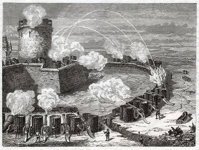 Siege of a city, illustration - Stock Image - C048/3272 - Science Photo Library
