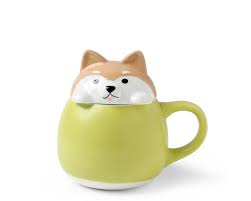 Shiba Inu Akita Dog Mug With Lid Designed In Japan Available At Miya