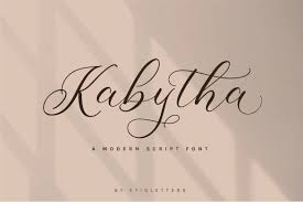 This collection of incredible premium assets features 29 stunning handwritten fonts you'll want to download inspired by the creator's own handwriting, this font features dainty handwritten letters in an elegant yet casual style. Kabytha Script Font 564366 Calligraphy Font Bundles In 2020 Script Fonts Modern Script Font Vintage Fonts