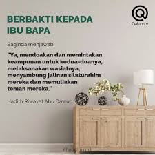 Setelah melahirkan ia juga rela menyusui anaknya. Qalam Tv Hadith 1 Minit Ep17 Berbakti Kepada Ibu Bapa Facebook