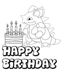 Happy Birthday Color Pages Pokemon In 2021 Pokemon Coloring Pages Pokemon Coloring Happy Birthday Printable