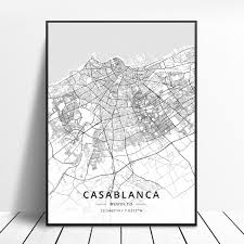 Onze prints vertellen je precies waar dingen zijn, maar wat nog belangrijker is, vertellen ze je verhaal. Rabat Tangier Casablanca Marrakesh Marokko Canvas Art Kaart Poster Painting Calligraphy Aliexpress