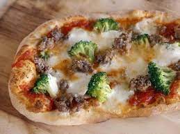Sausage And Broccoli Pizza Recipe Food Network Recipes Broccoli Pizza Giada Recipes