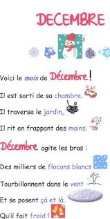 Poesie Du Mois De Decembre Ecole Maternelle Classe Des Moyens Comptines Comptines De Noel Comptine Hiver