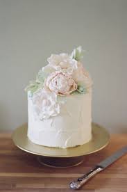 Elegant Single Tier Buttercream Wedding Cake With Handmade Sugar Flowers Created For Such A Lovely English Wedding Cakes Sugar Flowers Cake Hand Painted Cakes