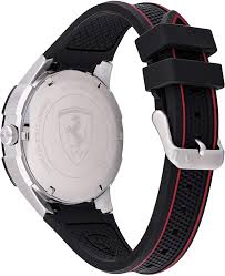 Scuderia ferrari watch straps original replacement straps for scuderia ferrari watches. Amazon Com Scuderia Ferrari Men S Apex Black Rubber Strap Blackred Dial 0830630 Clothing Shoes Jewelry