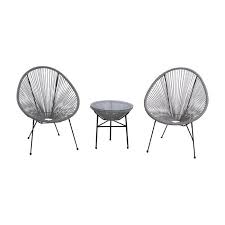 Langley Street Zion 3 Piece Rattan 2 Person Seating Group Reviews Wayfair Rattan Metallstuhle Garten