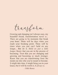 Transform 8 5 X 11 Print In 2020 Transformation Quotes Growth Quotes Encouragement Quotes