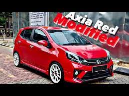 Cara start kereta axia 1.0g auto. Perodua Axia G Modified Handsome Red Red Youtube