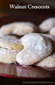 German walnut shortbread cookies made in a traditional shortbread style with coarsely chopped chunks of walnuts, these are the perfect christmas cookies. Buttery Walnut Crescents Carrie S Experimental Kitchen