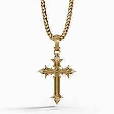 14K Gold Cross Necklace