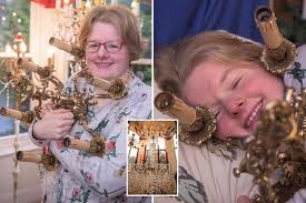 The Statue of Liberty’s lights back