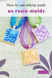 Alternative Resin Molds Using Stamp Pads As Resin Molds Resin Obsession Resin Jewelry Diy Resin Molds Resin Diy