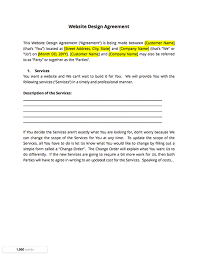 Finally A Simple Web Design Contract Template Docsketch