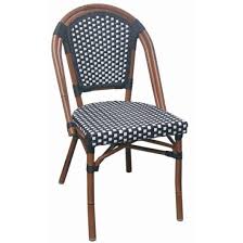 Black And White French Bistro Chairs Aluminum Bamboo Patio Chair With Black White Rattan Patio Chairs Rattan Chair Bistro Chairs