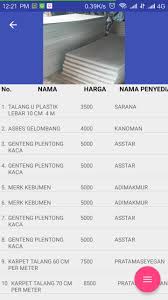 Posted by tatangtugumas | 09:04. My Daftar Harga Bahan Bangunan Fur Android Apk Herunterladen