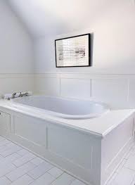 This bathtub surround isn't as basic as it first seems. How To Paint Over Cultured Marble Counters Floors And Bathtub Surrounds The Zhush