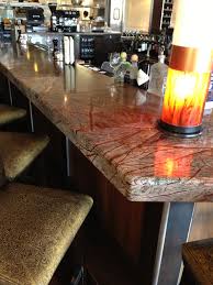 Here Is A Beautiful Rainforest Brown Marble Bar Counter Bedrosians Stocks This Exquisite Stone Marble Bar Rustic Dining Table Dining Table
