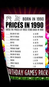 Birthday Party Drinking Games For Adults Large Group 30th Birthday Games 30 Birthday Born In 1990 30th Birthday Etsy In 2020 30th Birthday Games Birthday Games For Adults 30th Birthday Party Games