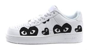 Air Force 1 Black Bandana Shoes Bandana Fever Black Cdg Play Print Custom White Nike Air Force Shoes Sneakers Nike Sneakeroftheday S Custom Nike Shoes Air Force One Shoes Air Force Shoes