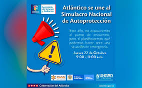 Simulacro nacional por sismo seguido de tsunami. Atlantico Se Une Al Simulacro Nacional De Autoproteccion Diario La Libertad Periodico Noticioso De Colombia