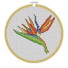 Easy Small Bird Cross Stitch Pattern Free Bird Of Paradise Cross Stitch Pattern Cross Stitch Designs Hawaii Cross Stitch Cross Stitch Patterns