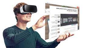 Un casque vr immersif, une visionneuse vr en carton utilisant un téléphone mobile, un. Orange Lance Une Plateforme Vr Pour Ses Abonnes Ocs Journal Du Geek