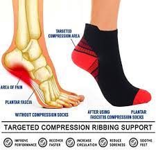 1 2 3 6 Pairs Pro Ankle Compression Socks Plantar Fasciitis Sock Foot Support Achilles Tendonitis Brace Arch Support For Heel Pain Relief Injury Recovery Prevention Men Women Walmart Com Walmart Com