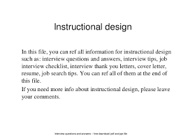 Instructional Designer Cover Letter February 2021