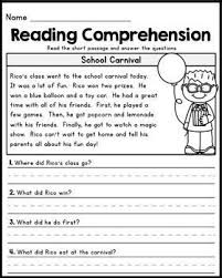 2nd Grade Reading Comprehension Worksheets Multiple Choice Google Search First Grade Reading Comprehension First Grade Reading Reading Comprehension Passages