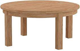 Marina natural wood outdoor patio rectangle coffee table by modway. Modway Marina Teak Wood Outdoor Patio Round Coffee Table In Natural Buy Online In Grenada At Grenada Desertcart Com Productid 27139146