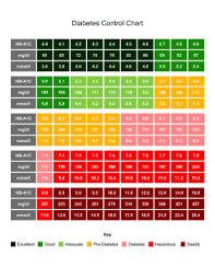 Printable Diabetes Control Chart