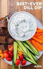 This Dill Dip Makes Us Actually Crave Veggies Recipe Healthy Veggie Dip Dill Recipes Veggie Dip Recipe