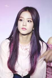 Pin By Barbie Stargirl On Blackpink Jisoo Purple Hair Beauty Blackpink Jisoo