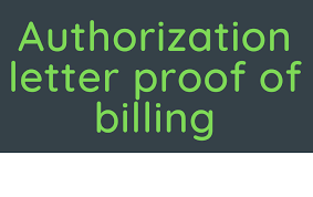 Maybe you would like to learn more about one of these? Authorization Letter Proof Of Billing Sample Template Doc Car Insurance And Sample Contracts