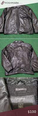 Perry Ellis Portfolio Lambskin Leather Jacket Lambskin Leather Jacket Lambskin Leather Leather Jacket Men