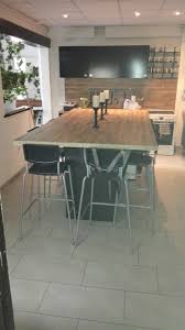 ilot centrale 250x120 cm hauteur 1metre avec etagere billy ikea et deux plan de travail prix de revient 300 ilot central etagere billy plan de travail