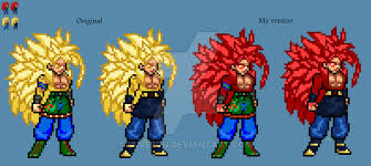 Super Saiyan 6 Goku Jus Sprite By Yurestu Anime Super Saiyan Sprite