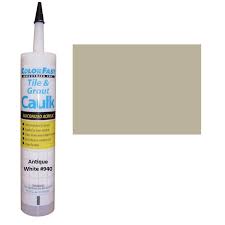 Unlike grout you are able to use caulk in a corner where tiles are butted against each other. Colorfast Tec Colored Caulk Siliconized Acrylic Latex