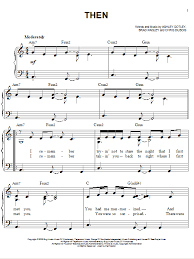 Brad Paisley Then Piano Sheet Music Piano Music Sheet Music