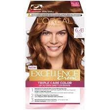 Auburn hair is beautiful, trendy and will never go out of style. L Oreal Paris Excellence 6 41 Dark Amber Blonde