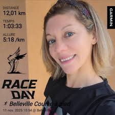 Mon 1er semi marathon. Je suis fière de l'avoir fait 😁. C'était mon défi  sportif de l'année 😍