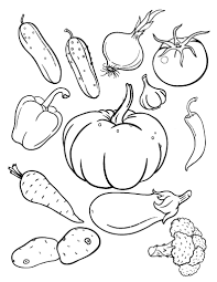 In these activities, students learn the vocabulary carrot, tomato, onion, potato after colouring, trace each letter at the bottom of the page. Free Vegetables Coloring Page