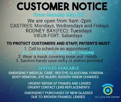 A great eye care center can help you find the prescription you need fast! Please See Changes To Opening Hours St Lucia Eye Centre Facebook
