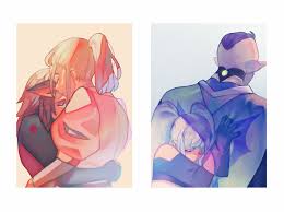 takamizo, adora (she-ra), catra, entrapta, hordak, masters of the universe,  she-ra and the princesses of power, highres, 1boy, 3girls, animal ears,  back, blonde hair, blue hair, brown hair, cape, cat ears, closed
